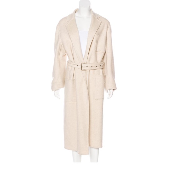 CÉLINE Phoebe Philo Cashmere Belted Coat Sz 36 - Picture 5 of 16
